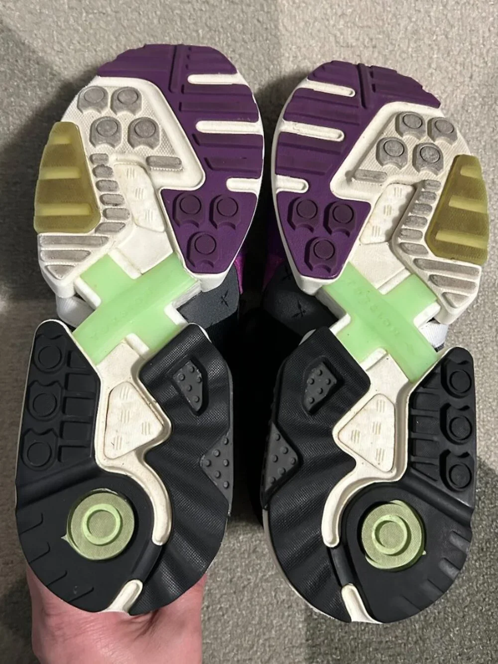 Adidas X Ninja ZX Torsion 'Time In-Glory Purple' Mesh/Suede Sneakers Men's 10.5